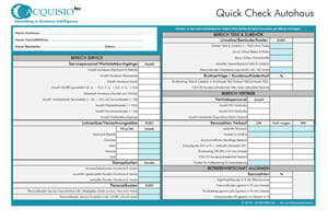 ACQUISIO tec Autohaus Quick Check